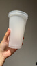 美麗雅 奶茶杯一次性咖啡杯帶蓋500ml*20套珍珠飲料塑料杯加厚果汁杯子 曬單實拍圖