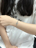 Vana銀手鏈女生冥王星與卡戎月光石七夕情人節(jié)禮物送女朋友老婆 冥王星與卡戎手鏈 曬單實拍圖