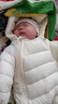G.DUCKKIDS嬰兒羽絨棉服連體衣服秋冬新款新生兒0-2歲寶寶棉套裝加厚爬服 米白色(加絨加厚熱度高)偏北方 80 (建議5-9個月寶寶) 曬單實拍圖