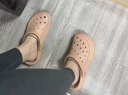 斯凱奇（Skechers）洞洞鞋女士透氣戶(hù)外沙灘鞋休閑涼拖鞋111514 桃粉色/PCH 38 曬單實(shí)拍圖
