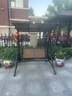 酷敦戶外秋千鑄鋁雙人三人搖椅陽(yáng)臺(tái)花園吊椅室外庭院秋千家用蕩千秋 埃菲爾三人鋼架秋千(無燈) 曬單實(shí)拍圖