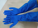 嘉湛力一次性丁腈手套 15寸加長(cháng)加厚實(shí)驗室汽修防護10只/袋 深藍色 L碼 曬單實(shí)拍圖