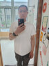 特步（XTEP） t恤男士短袖翻領(lǐng)POLO衫夏季新款服飾透氣耐磨速干寬松大碼休閑上衣運(yùn)動(dòng)服冰絲T恤潮 珍珠白-透氣速干 XL/180 曬單實(shí)拍圖