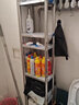 賀雅（HEYA）廚房置物架特厚不銹鋼夾縫可移動(dòng)小尺寸極窄收納架冰箱側面縫隙架 【0.4mm厚201】高82三層 長(cháng)40寬20 曬單實(shí)拍圖