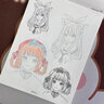 漫畫入門動漫人物線稿手繪描摹本描繪線描兒童描畫美少女古風(fēng)人物臨摹卡通畫冊繪畫基礎(chǔ)畫畫自學(xué)教程繪畫素描 【漫畫美少女+Q版人物+古風(fēng)人物】3本裝 曬單實拍圖
