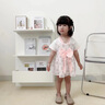 G.DUCKKIDS女童夏季連衣裙2023新款小女孩漢服紗裙嬰幼兒夏天洋氣公主裙子 粉紅色 80 (建議寶寶8-10公斤 12-24個(gè) 曬單實(shí)拍圖