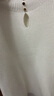 朵以（Duoyi）2025冬季新款亮片金屬排扣鏤空小高領(lǐng)打底衫正肩顯瘦毛織內搭 香草白 S 曬單實(shí)拍圖