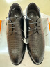 卡帝乐鳄鱼（CARTELO）男士皮鞋商务正装鞋男夏季透气镂空皮凉鞋男9595 黑色镂空款 42 实拍图