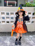 G.DUCKKIDS洛麗塔公主裙女童連衣裙春秋萬(wàn)圣節女巫南瓜裙演出服兒童裙子秋裝 裙子+裙撐+帽子+毛衣 110尺碼4~5歲【100-110cm】cm 曬單實(shí)拍圖