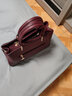 袋鼠卡拉真皮中老年媽媽包大容量女士手提包包送老婆春節情人節禮物斜挎包 酒紅【禮盒裝+手包】 曬單實(shí)拍圖