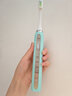 RSY超聲波電動(dòng)牙刷軟毛刷頭USB充電IPX7防水全自動(dòng)便攜超長(cháng)續航禮物牙刷頭家電 藍色+四個(gè)杜邦無(wú)銅刷頭+禮盒+充電線(xiàn) 曬單實(shí)拍圖