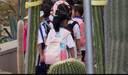 SHUKIKU兒童書包小學(xué)生背包防潑水幼兒園男女生大容量雙肩包 桃子果汁 M碼【4-8歲 身高100-130cm】 曬單實拍圖