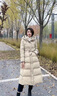 皮爾卡丹2026新款羽絨服女長(cháng)款過(guò)膝白鴨絨加厚連帽收腰顯瘦腰帶款秋冬外套 米白色 XL 建議140-160斤 曬單實(shí)拍圖