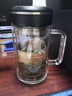 蘇泊爾雙層玻璃杯男家用商務(wù)辦公泡茶杯子過(guò)濾車(chē)載水杯570mL.行硯黑 曬單實(shí)拍圖