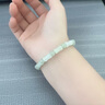 中國黃金（CHINA GOLD）竹節和田玉手鏈女玉髓圓珠手串教師節禮物送女老師老婆實(shí)用竹節圓珠和田玉手串 曬單實(shí)拍圖