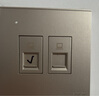西蒙（SIMON） 開關(guān)插座面板套餐E6系列大板雅白86型暗裝二三插電源五孔USB家用 五孔插座帶一開單控 曬單實(shí)拍圖