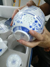 富玉景德鎮(zhèn)高顏值青花瓷玲瓏餐具套裝高級感喬遷家用輕奢陶瓷碗碟 萬壽蓮套裝（釉下彩） 29頭 曬單實拍圖
