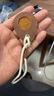 LVZHUYE適用airtag保護套真皮掛繩創(chuàng  )意皮套蘋(píng)果airtags寵物兒童防丟定位防丟保護殼 airtag套【瘋馬皮】棕色 曬單實(shí)拍圖