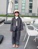 G.DUCKKIDS小黃鴨女童套裝秋冬2025新款洋氣兒童秋裝毛呢外套深秋女寶寶衣服 米杏色 90 建議1~2歲【 80-90cm】cm 曬單實(shí)拍圖