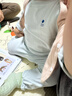 babycare寶寶秋衣秋褲兒童打底分體睡衣男童女童秋冬家居服嬰兒內衣套裝 奶酪白 90 曬單實(shí)拍圖