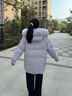 波司登（BOSIDENG）25新款冬季羽絨服女中長(cháng)款脫卸帽大毛領(lǐng)90絨保暖外套B250245268 風(fēng)鈴淡紫6453 S 160/84A 體重約110-130斤 曬單實(shí)拍圖
