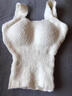 浪莎（LangSha）品牌秋冬季毛絨保暖背心女士加絨加厚打底小吊帶內衣內搭可外穿 單件[白色]長(cháng)款 M 建議80-105斤 曬單實(shí)拍圖