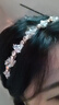 梵緹婭亮閃閃發(fā)箍女金屬感法式復(fù)古水鉆2025新款頭箍女發(fā)卡發(fā)飾 白色 水晶串珠發(fā)箍(欣同款) 曬單實拍圖