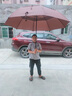 魅馳長(zhǎng)柄雨傘特大號(hào)暴雨傘男生加固加厚結(jié)實(shí)抗風(fēng)下雨接娃神器大傘 直徑1.8米（4-5人用）咖啡 曬單實(shí)拍圖