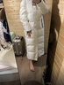 東北極寒400g鵝絨羽絨服男女超長(cháng)款過(guò)膝到腳踝冬季加厚哈爾濱外套 【超長(cháng)款】奶白色 （到腳踝） M （90絨300g）100-110斤 曬單實(shí)拍圖