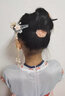 詩筠（SHIJUN）古風(fēng)桃木發(fā)簪琉璃淺粉低盤簡約簪子漢服國風(fēng)發(fā)飾配飾品 粉黛 曬單實(shí)拍圖