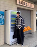 頂峰保羅（Dingfengbaoluo）連帽格子襯衫春季休閑寬松長(cháng)袖潮流美式復古男生外套ENO01黑色XL 曬單實(shí)拍圖