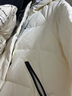 森馬（Semir）輕松羽絨|羽絨服女寬松連帽面包服時(shí)尚冬防潑水防風(fēng)外套百搭 奶白（白鴨絨）10501 S 曬單實(shí)拍圖