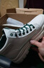 森馬馬丁靴男士秋冬季百搭休閑高幫板鞋加絨保暖真皮運動(dòng)英倫風(fēng)工裝靴 白綠 42 曬單實(shí)拍圖