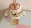 貝思卡兒二代感溫翻蓋吸管防脹氣嬰兒6-12個月奶瓶300ML寬口徑寶寶PPSU 橙色 300ml 標(biāo)配+手柄 曬單實拍圖