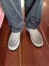 乾派老北京布鞋男新款夏季透氣冰絲速干輕便休閑防臭男士一腳蹬帆布鞋 3373灰色 46 曬單實(shí)拍圖