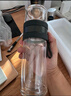 富光雙層玻璃杯 泡茶杯茶水分離杯子 高硼硅玻璃水杯商務(wù)男女士290ML 曬單實(shí)拍圖