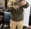 Lee dprre夾克男士美式復(fù)古新款棒球服外套男春秋季飛行員休閑工裝上衣男款 綠色 M 建議100-120斤 曬單實拍圖