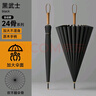 左都（ZUODU）24骨長柄雨傘大號加固加厚結(jié)實抗風(fēng)直柄傘男女多人傘抗風(fēng)暴直桿傘 曬單實拍圖