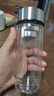 富光玻璃杯雙層 帶茶隔高硼硅玻璃水杯 茶水分離車載泡茶杯子男320ml 曬單實拍圖