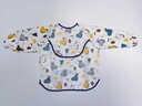 skingcond日本寶寶罩衣吃飯圍兜女童純棉防水防臟嬰兒小孩飯兜男兒童護衣反 反轉兜兔子長(cháng)袖B-4 110碼建議3-4歲 曬單實(shí)拍圖