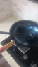 臻三環(huán)章丘鐵鍋炒鍋手工鍛打鐵鍋無(wú)涂層不易粘鍋炒菜鍋廚房好物一環(huán)輕音 古法烤藍(lán)（適合4-5人） 34cm 曬單實(shí)拍圖