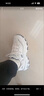 斯凱奇（Skechers）女鞋小白熊女士休閑鞋子厚底增高百搭運動軟底老爹鞋女99999863 白色/海軍藍(lán)色/WNV 38 曬單實拍圖