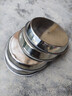加厚不銹鋼圓形盤(pán)托盤(pán)涼皮盤(pán)大號 蒸年糕盤(pán)平底盤(pán)花盆底盤(pán) 特厚34cm糕盤(pán) 曬單實(shí)拍圖