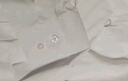 羅蒙（ROMON）純色商務(wù)職業(yè)正裝男士白襯衫工裝外套長袖襯衣男CS108白色3XL 曬單實拍圖