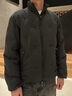 EMPORIO ARMANI/阿瑪尼官方旗艦新款男士80白鴨絨立領(lǐng)絎縫羽絨服外套秋季 UC001-黑色 50 (L) (推薦：150-165斤) 曬單實(shí)拍圖