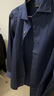 KEA男士白色絲光棉長(cháng)袖襯衫修身純色溫莎領(lǐng)商務(wù)正裝免燙襯衣男 藏青色 39 曬單實(shí)拍圖