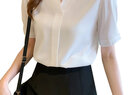 歐瑟芙教資教師面試夏季服裝女職業(yè)女裝套裝大學(xué)生正式場合女生上班工作 黑色九分直筒西褲 2XL 曬單實拍圖