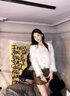 燦圖韓版針織衫毛衣服女春秋季氣質(zhì)高級(jí)感小個(gè)子外套(清倉(cāng)特價(jià)不退換 白色 常規(guī) 均碼 曬單實(shí)拍圖