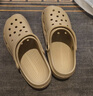 名創(chuàng  )優(yōu)品（MINISO）洞洞鞋男夏季外穿沙灘涼鞋防滑厚底踩屎感包頭涼拖鞋黑色42-43 曬單實(shí)拍圖
