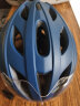 洛克兄弟（ROCKBROS） 骑行头盔山地公路自行车头盔男女带风镜一体成型炫彩安全帽 磨砂蓝：58-62cm 灰色+透明镜片 实拍图